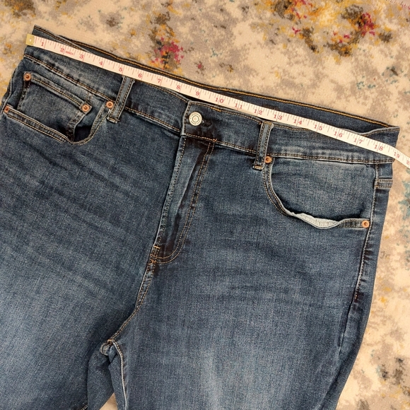 Lucky Brand Dark Wash Straight Leg Plus Size Denim Jeans Womens 38/30 - Picture 6 of 8